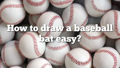 How to draw a baseball bat easy?