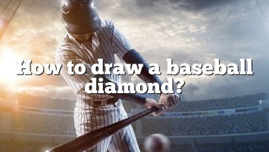 How to draw a baseball diamond?