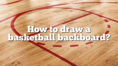 How to draw a basketball backboard?