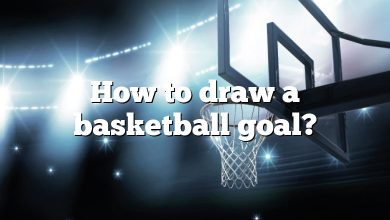 How to draw a basketball goal?