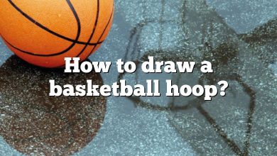 How to draw a basketball hoop?