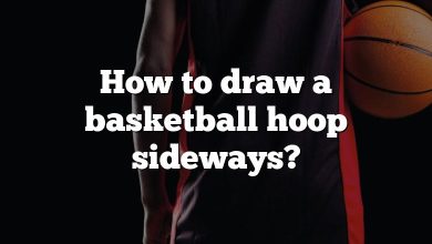 How to draw a basketball hoop sideways?