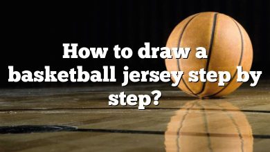 How to draw a basketball jersey step by step?