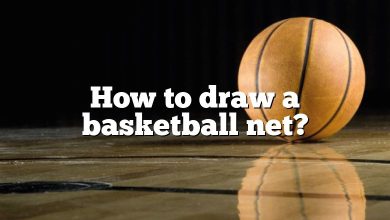 How to draw a basketball net?