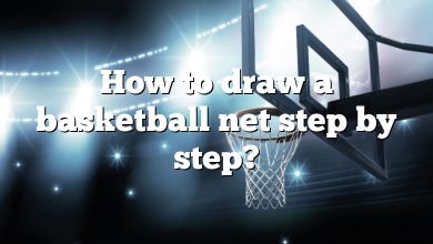 How to draw a basketball net step by step?