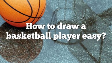 How to draw a basketball player easy?