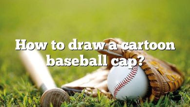 How to draw a cartoon baseball cap?