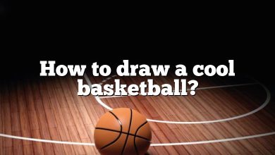 How to draw a cool basketball?