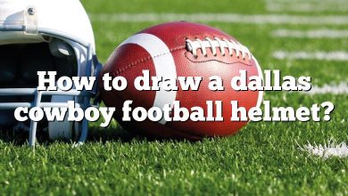 How to draw a dallas cowboy football helmet?