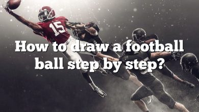 How to draw a football ball step by step?