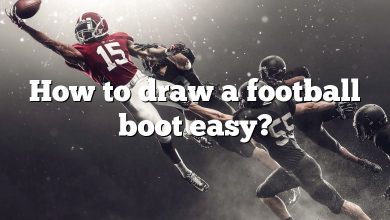 How to draw a football boot easy?