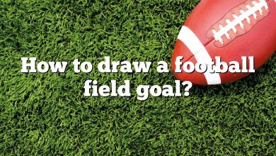 How to draw a football field goal?