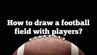 How to draw a football field with players?