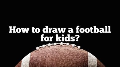 How to draw a football for kids?