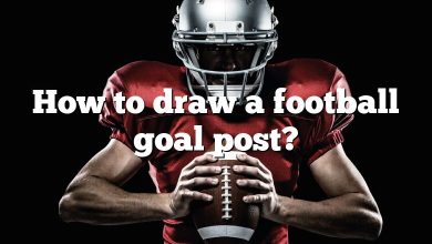 How to draw a football goal post?