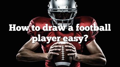 How to draw a football player easy?