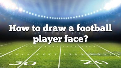 How to draw a football player face?