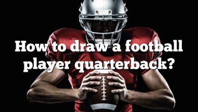 How to draw a football player quarterback?