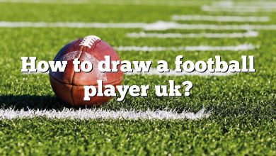 How to draw a football player uk?