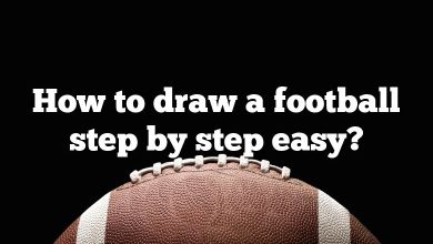 How to draw a football step by step easy?