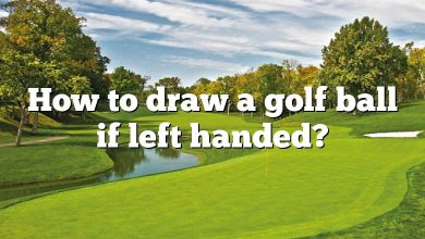 How to draw a golf ball if left handed?