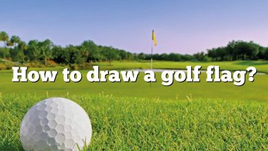 How to draw a golf flag?
