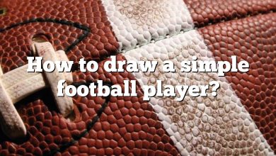 How to draw a simple football player?