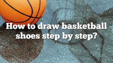 How to draw basketball shoes step by step?