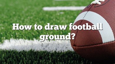 How to draw football ground?