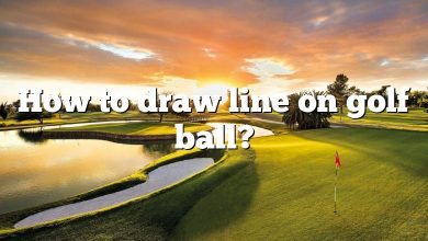 How to draw line on golf ball?