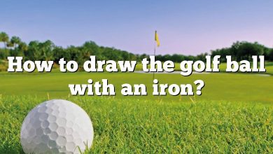 How to draw the golf ball with an iron?