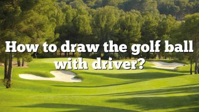 How to draw the golf ball with driver?