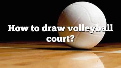 How to draw volleyball court?