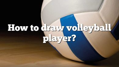 How to draw volleyball player?