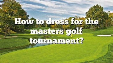 How to dress for the masters golf tournament?