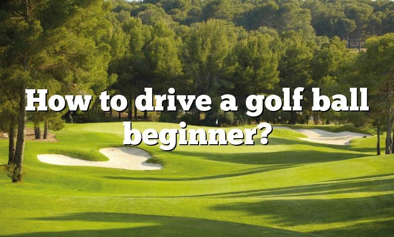 How to drive a golf ball beginner?