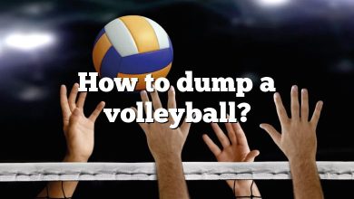 How to dump a volleyball?