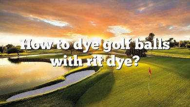 How to dye golf balls with rit dye?