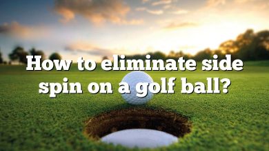 How to eliminate side spin on a golf ball?