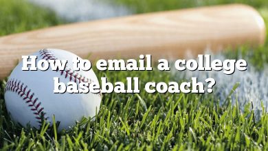 How to email a college baseball coach?