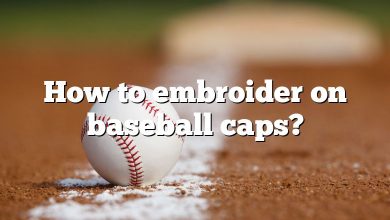How to embroider on baseball caps?