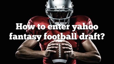 How to enter yahoo fantasy football draft?