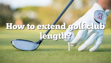 How to extend golf club length?