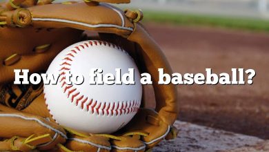 How to field a baseball?