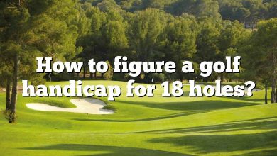 How to figure a golf handicap for 18 holes?