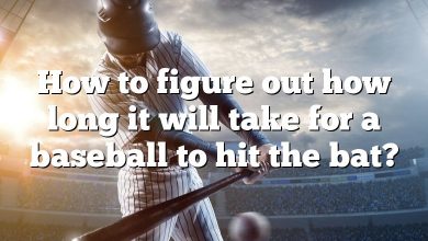 How to figure out how long it will take for a baseball to hit the bat?