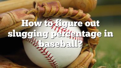 How to figure out slugging percentage in baseball?