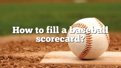 How to fill a baseball scorecard?
