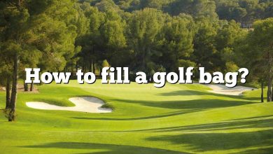 How to fill a golf bag?