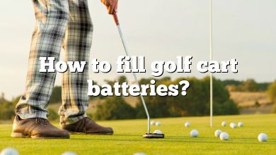 How to fill golf cart batteries?